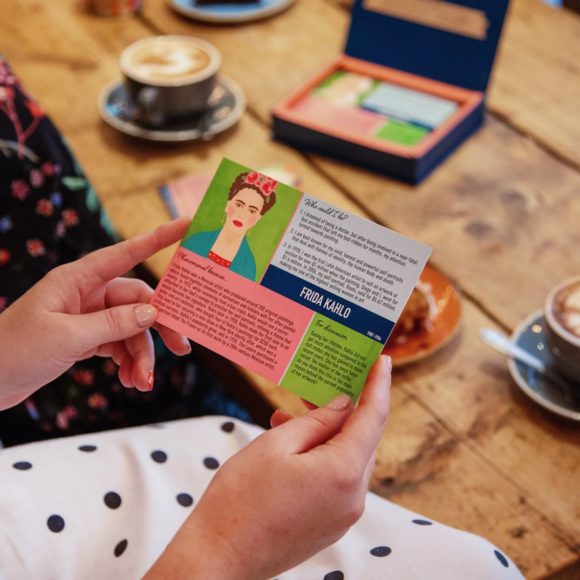Phenomenal Women game card in someone's hands